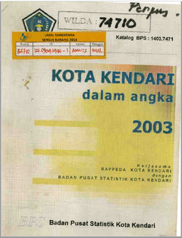 Kota Kendari Dalam Angka 2003