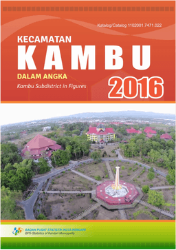 Kambu Subdistricts In Figures 2016